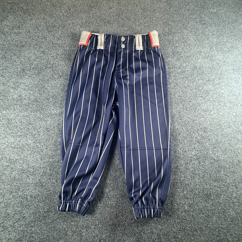 Prolook Five Cities‎ Babe Ruth Baseball Pants Youth 24x16 Blue Pinstriped #21